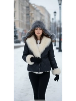 шапка ушанка зимняя меховая с флисом теплая стильная