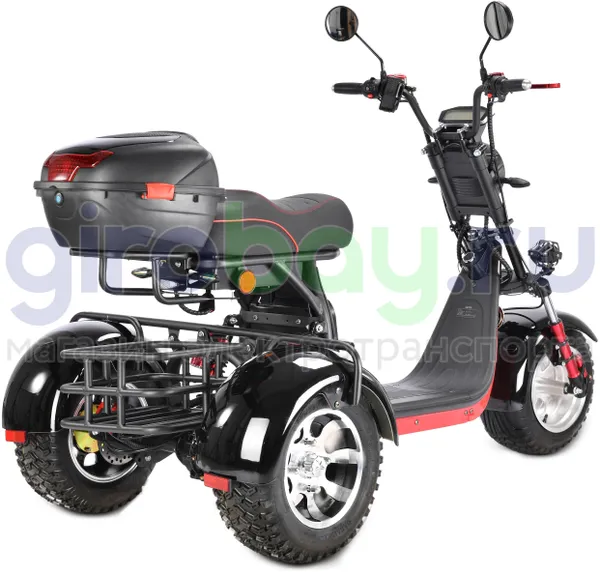 Электроскутер WHITE SIBERIA PRO TRIKE 3000W OFF-ROAD (Черный) фото №7