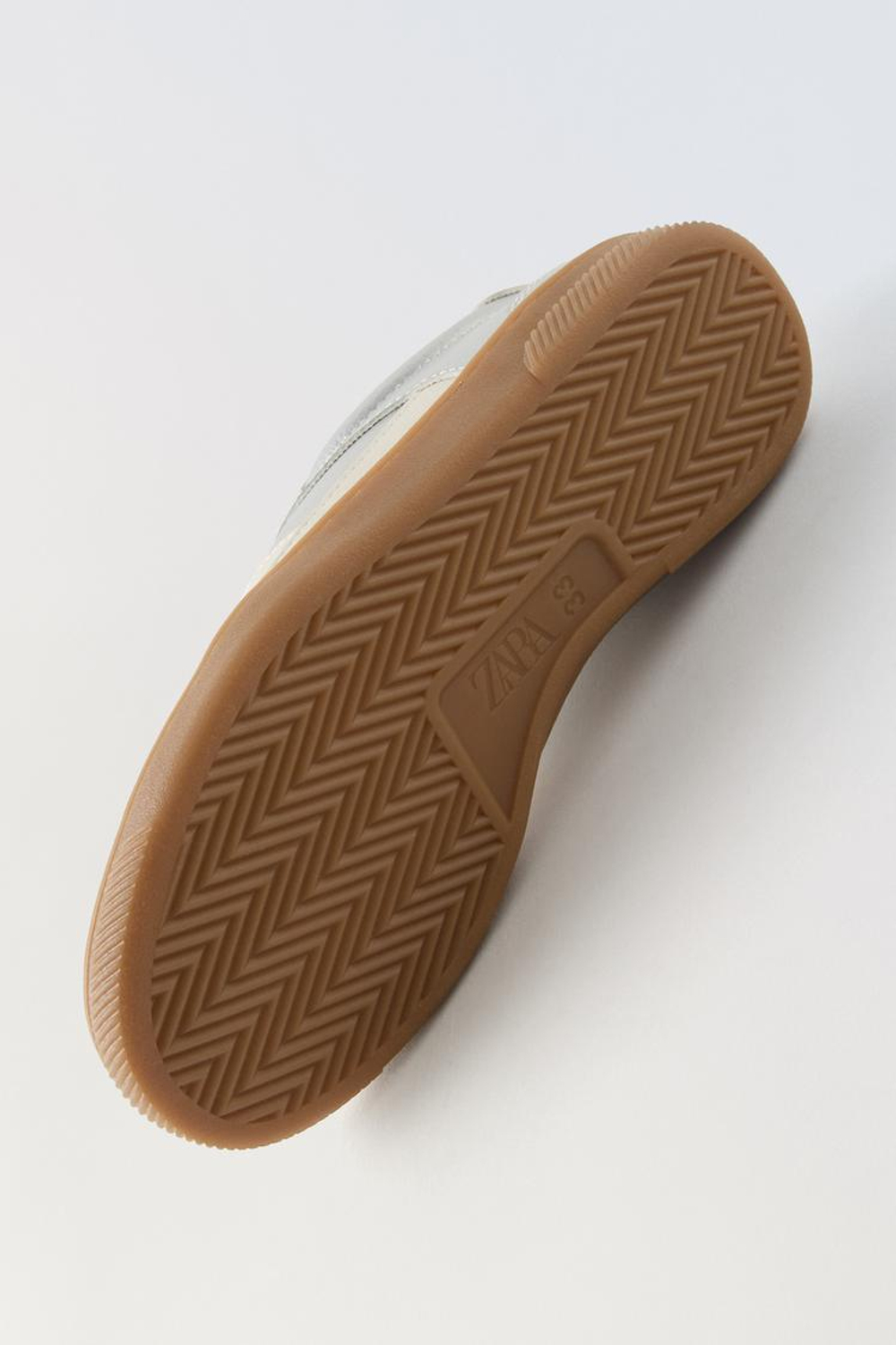 ZARA БЛЕСТЯЩИЕ КЕДЫ, СЕРЕБРИСТЫЙ