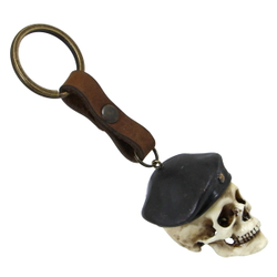 Брелок Череп в берете (107)