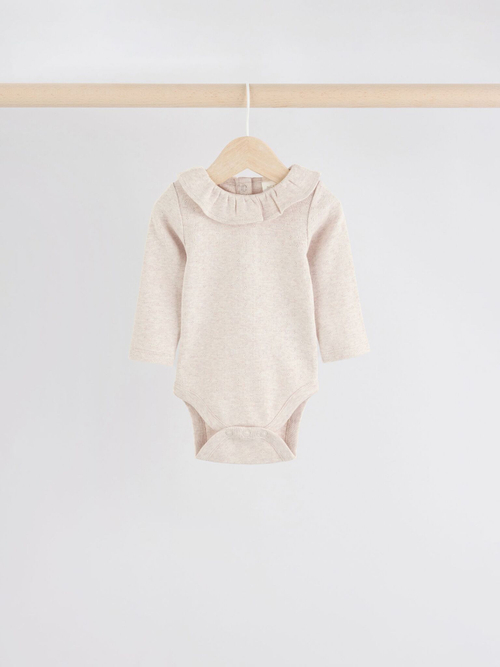 Боди с длинным рукавом для малышей Next Q95-156, Белый, Бежевый, Светло-зеленый