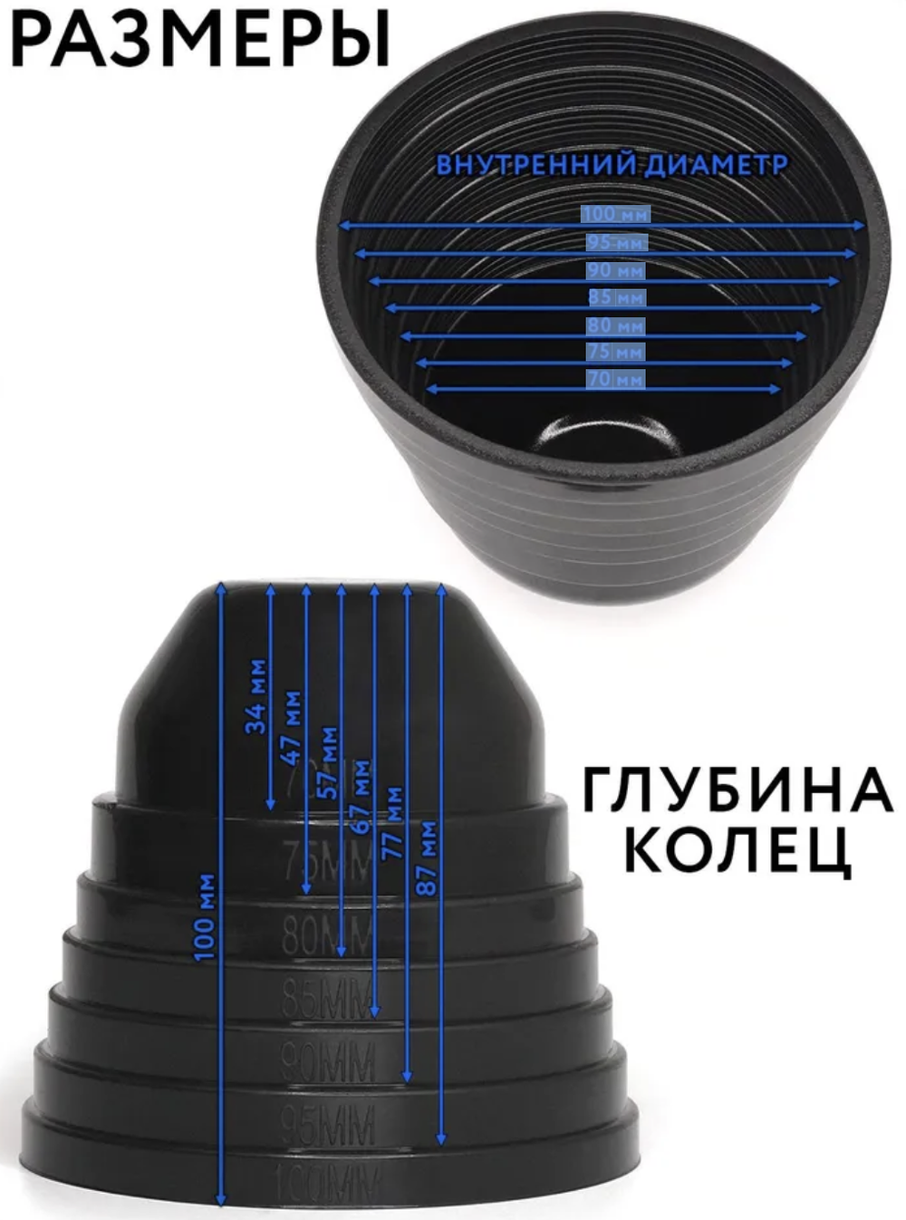 Универсальная резиновая крышка заглушка для фар диаметр от 70 до 100 мм, шаг 5 мм кожух фары (за 1 шт.)