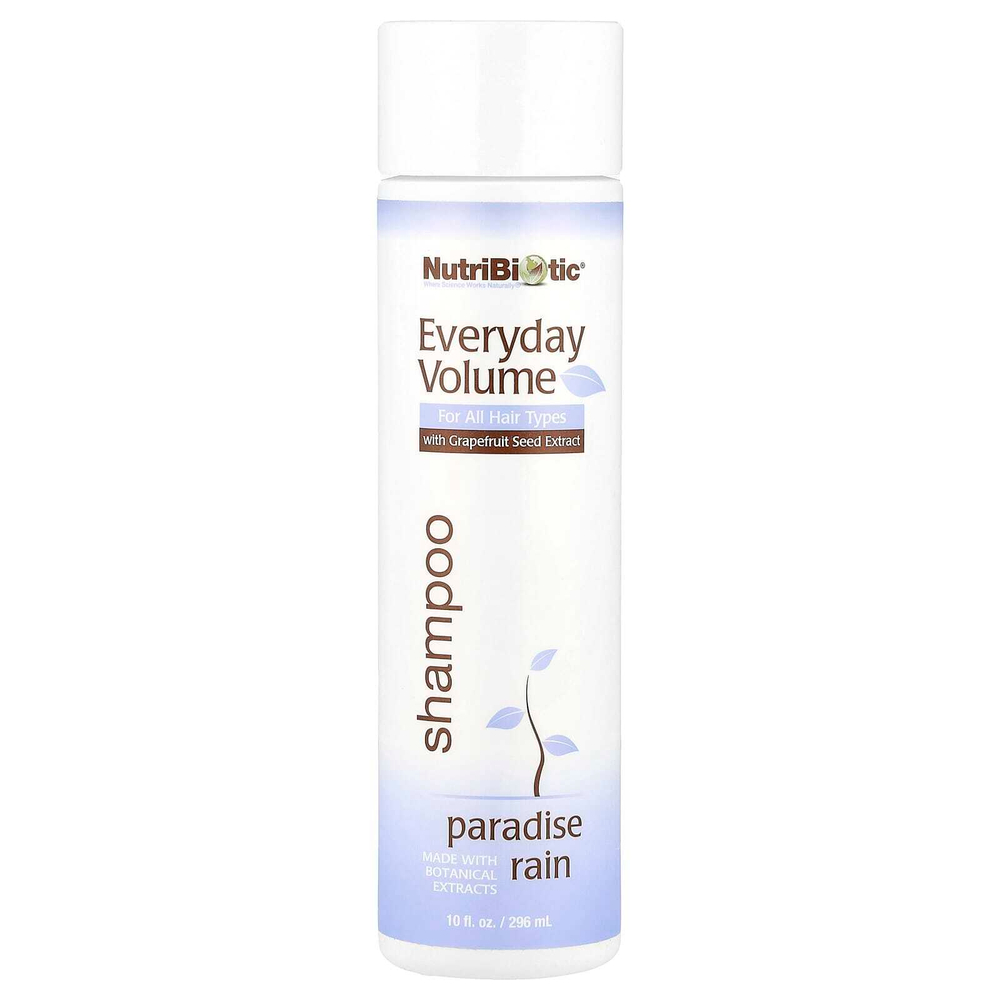 NutriBiotic, Шампунь для ежедневного увеличения объема, Paradise Rain, 296 мл (10 жидк. унц.)