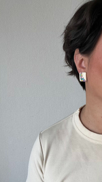 Серьги с разноцветной эмалью Craft