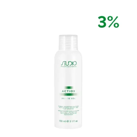 Studio Professional Кремообразная окислительная эмульсия с экстрактом женьшеня и рисовыми протеинами 3% «ActiOx», 150 мл