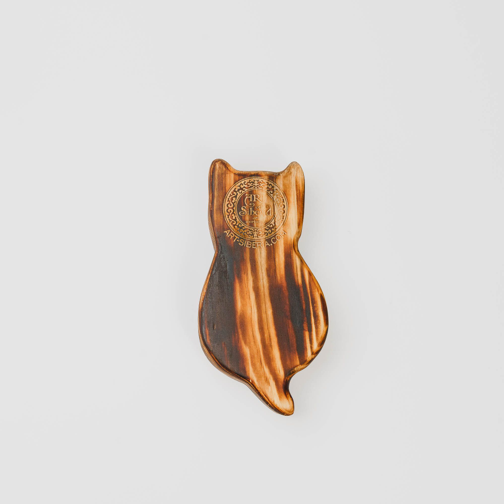 Менажница "Котик" из Сибирского кедра