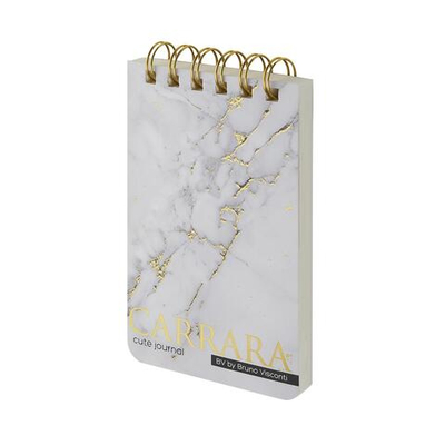 Блокнот A6- 100л. линия "Cute journal. Carrara" на гребне (BrunoVisconti)