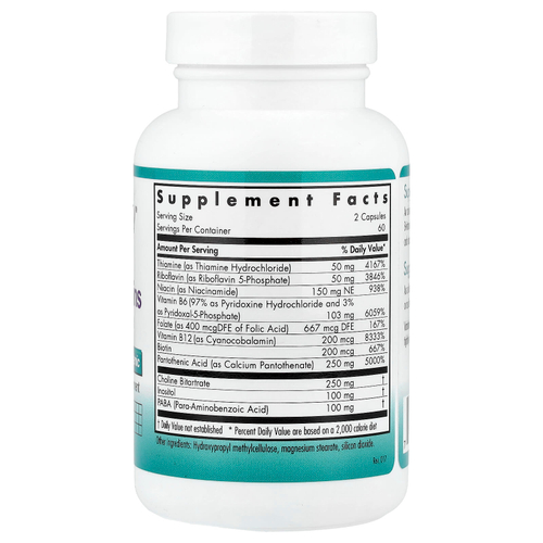 Nutricology, Супервитамины B, 120 вегетарианских капсул