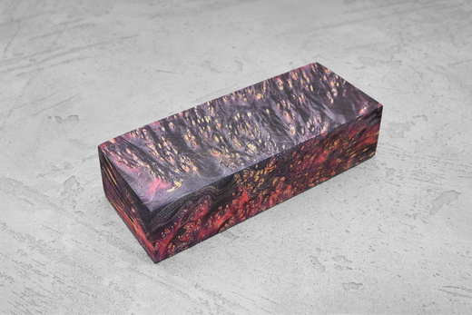 Кап клёна стабилизированный двухцветный Т23