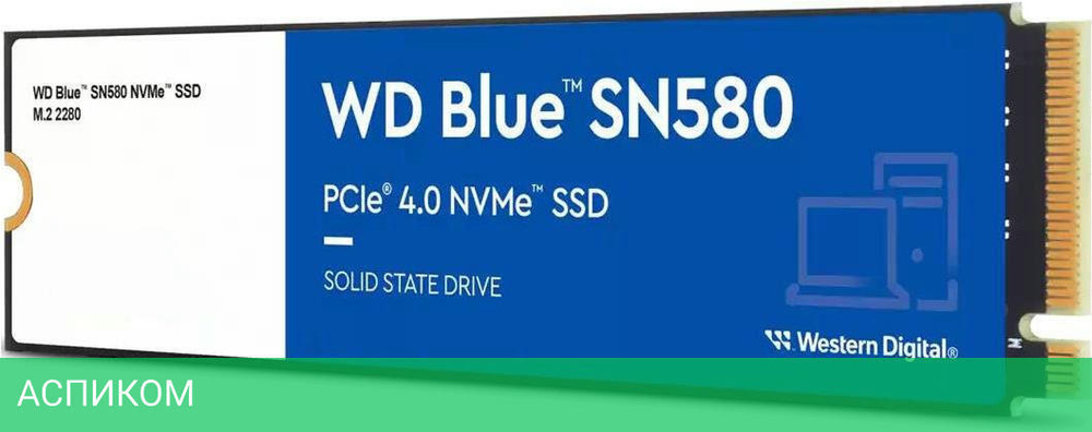 SSD диск WD Blue SN580 250GB (WDS250G3B0E)