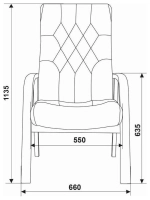 Кресло Бюрократ T-9928WALNUT-CF, зеленый, кожа, на ножках, дерево