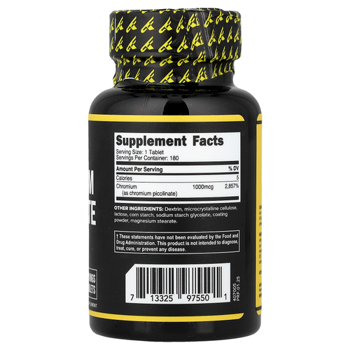 Primaforce, Пиколинат хрома, 1000 мкг, 180 таблеток