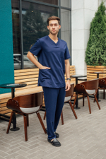 Костюм медицинский мужской | Бл-512/5+Б-133 либерти люкс