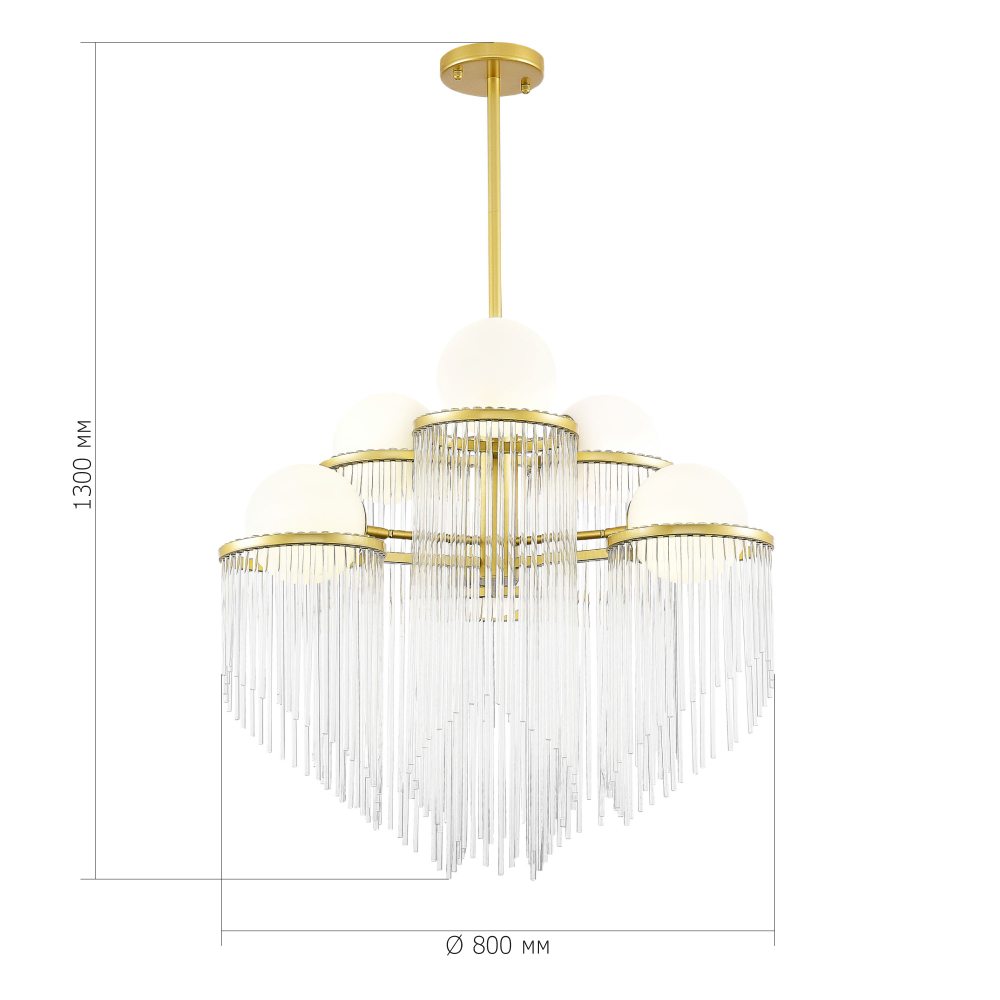 Светильник подвесной ALLEGRO E27 6х60W
