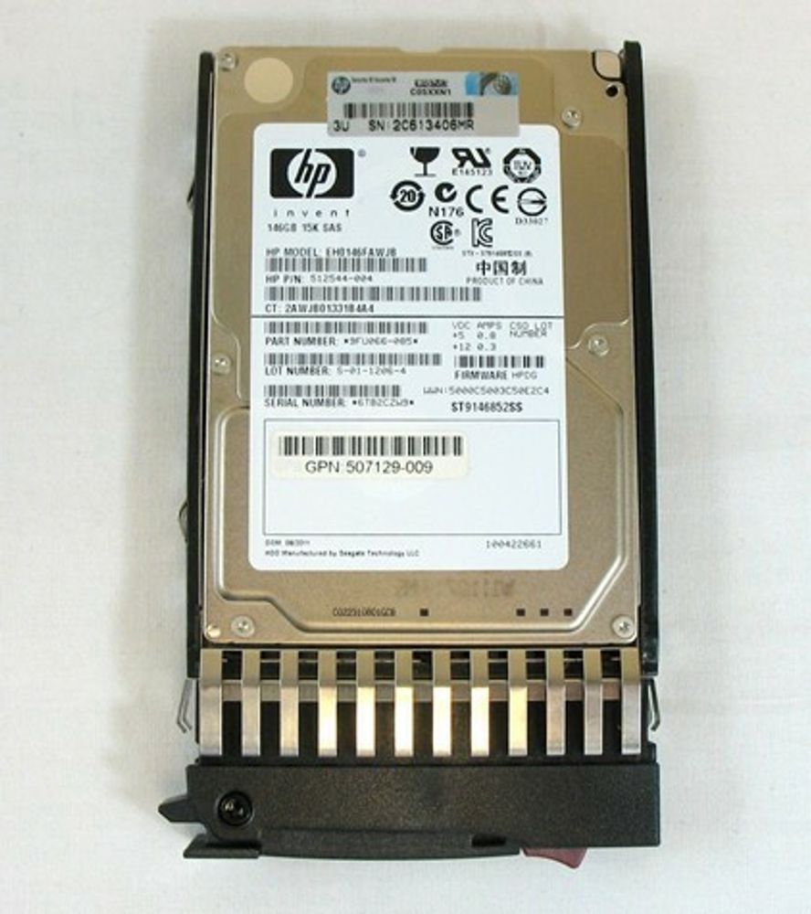Жесткий диск HP SFF SAS 146Gb 15K 2.5&quot; DP Hot-Plug EH0146FARWD