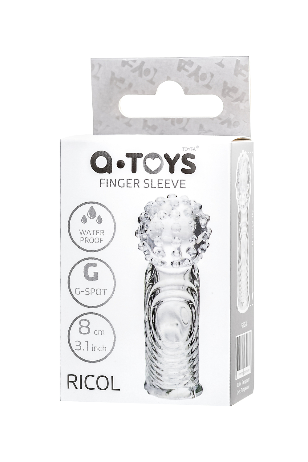 Насадка на палец Ricol прозрачная 8 см