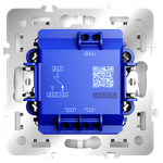 Выключатель встраиваемый VOLTUM S70 для жалюзи 10А, (белый матовый)