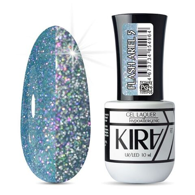 КИРА гель-лак   FLASH ARIEL  005 10 мл.