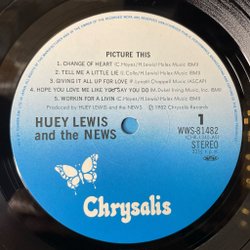 Винтажная виниловая пластинка LP Huey Lewis And The News Picture This (Japan 1982) (Obi)