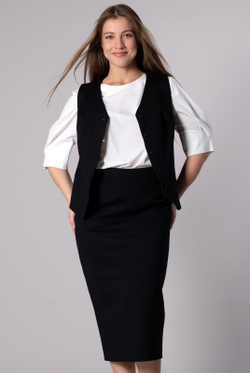 Юбка женская 4177зп-65, черный #234Чб014177зп-65