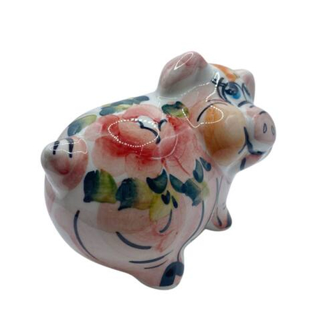 Фигурка Поросенок Степа цветная гжель