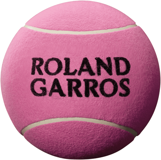 Мяч для автографов Wilson Roland Garros Jumbo Ball 9&quot; Pink, арт. WRT1419PD