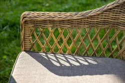 "Дольче" обеденная группа из искусственного ротанга, цвет соломенный