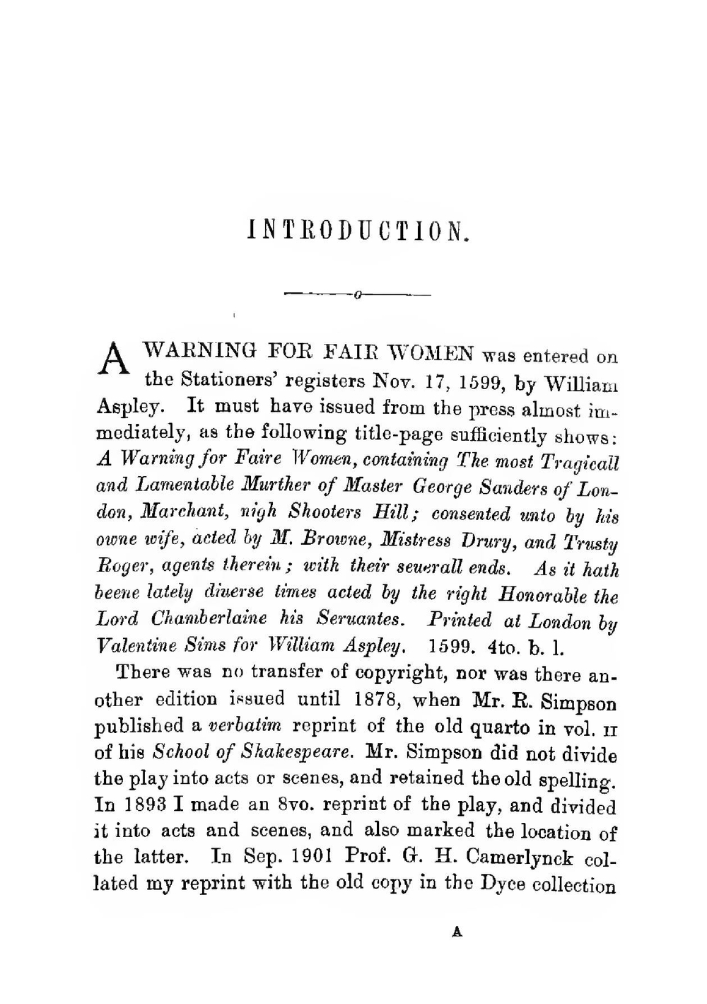 A warning for fair women | Sanders George