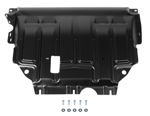 Защита картера и КПП AutoMax для Audi A3 8V (V - 1.2; 1.4; 1.8) 2012-2016/Audi A3 8V рестайлинг (V - 1.4) 2016-2020/Seat Leon III поколение (V - 1.2) 2013-2015/Skoda Octavia A8 (V - 1.4; 1.6) 2020-н.в./Skoda Superb III поколение (V - 1.4; 1.8; 2.0) 2015-2019/Skoda Superb III поколение рестайлинг (V - 2.0) FWD 2019-н.в./Volkswagen Arteon (V - 2.0) 2020-н.в./Volkswagen Golf VII поколение (V - 1.2; 1.4 (122 л.с.)) 2012-2017/Volkswagen Golf VII поколение рестайлинг (V - 1.4 (122 л.с.)) 2017-2019/Volkswagen Jetta VII поколение (V - 1.4; 1.6) 2020-н.в./Volkswagen Passat B8 (V - 1.4; 1.8) FWD 2014-2019/Volkswagen Passat B8 рестайлинг (V - 1.4; 2.0) 2020-н.в., сталь 1.4 мм, с крепежом, штампованная, AM.5128.2