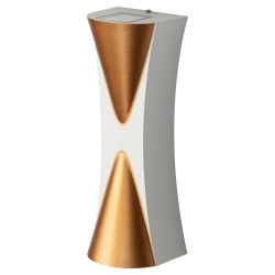 Декоративная подсветка ЭРА WL43 WH+GD светодиодная 6Вт 3500К белый/золото IP54 для интерьера, фасадов зданий