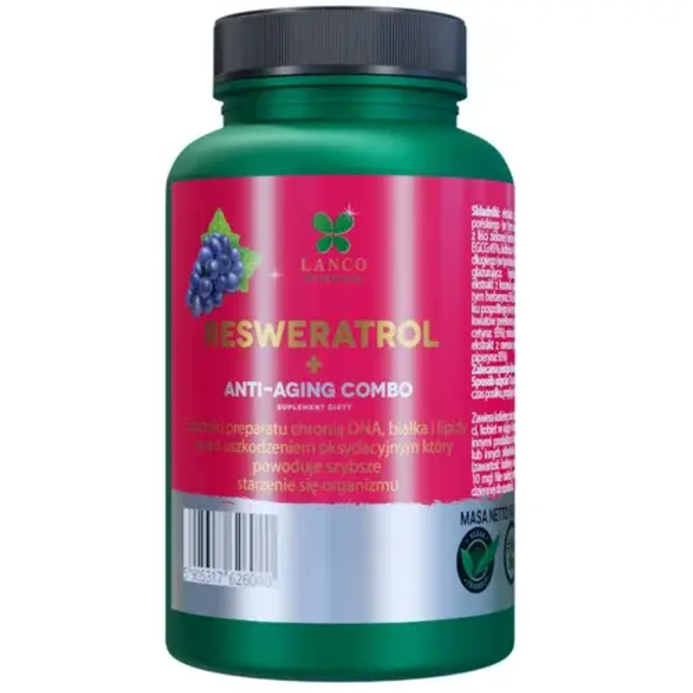 Lanco Nutrition Reserwatol + Anti-Aging Combo 60 капсул