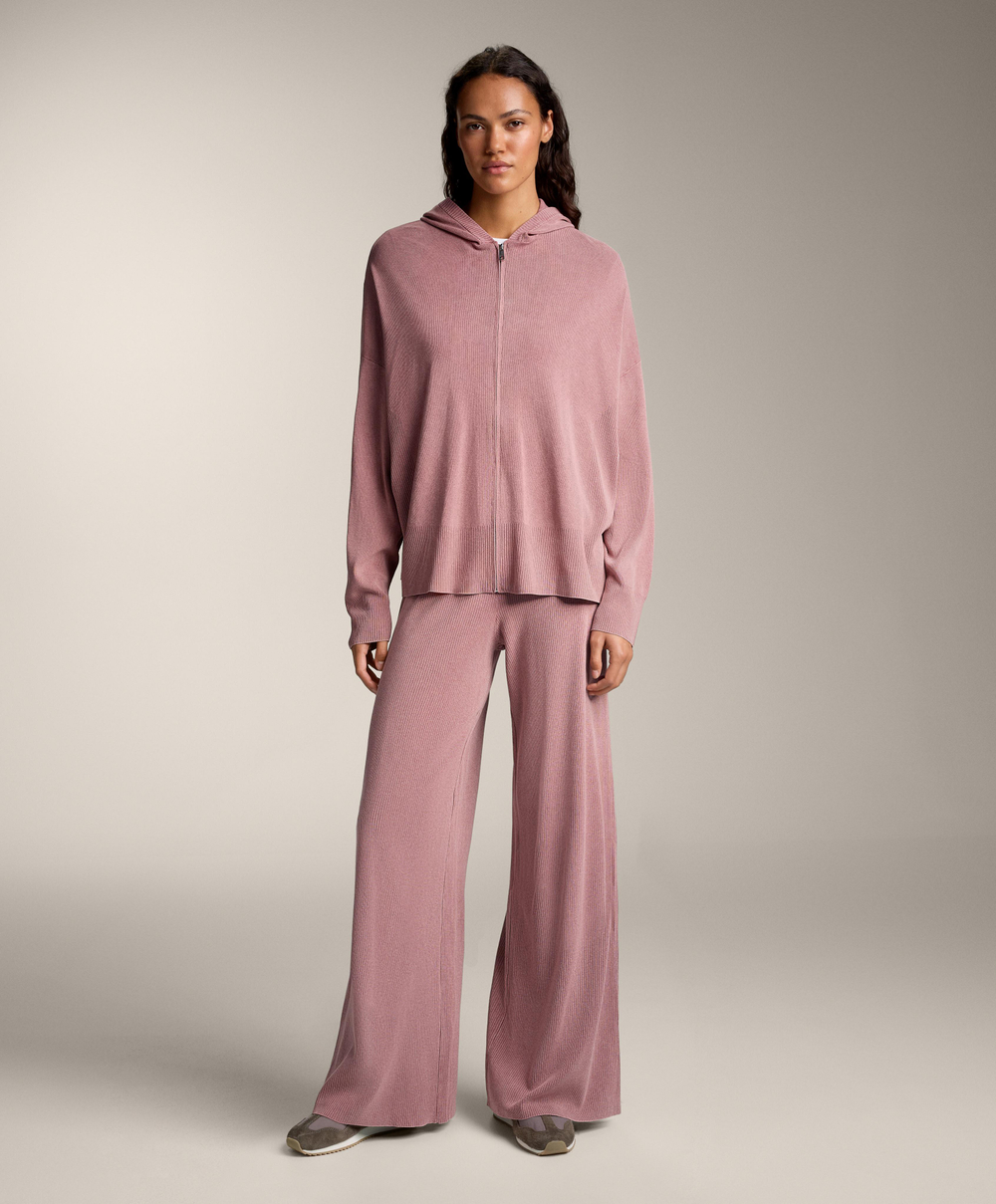 OYSHO Трикотажные брюки прямого кроя, светло-розовый