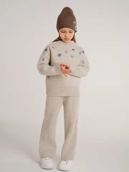 Костюм вязаный NEZABUDKA CHILD, бежевый