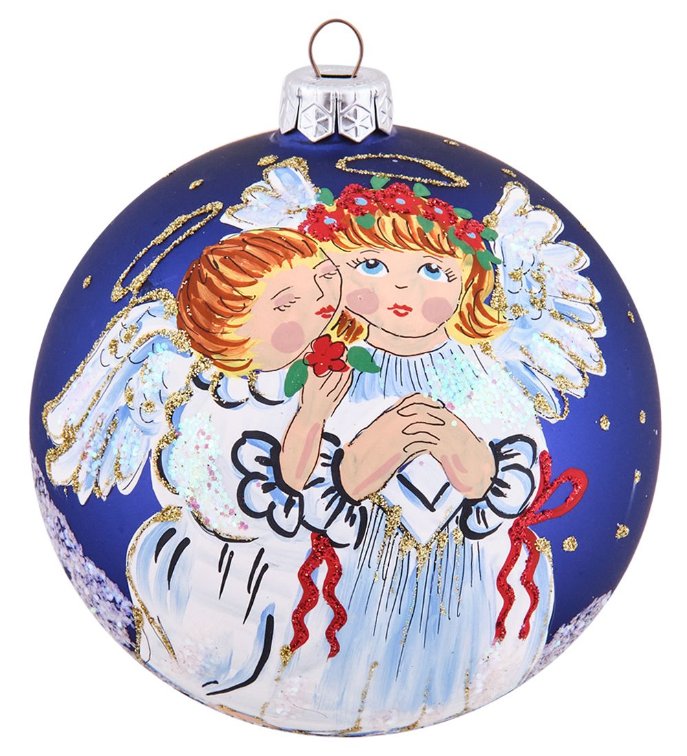 Элита НФШ-1681/3 Ел.украшение Шар «Два Ангела» 100 мм