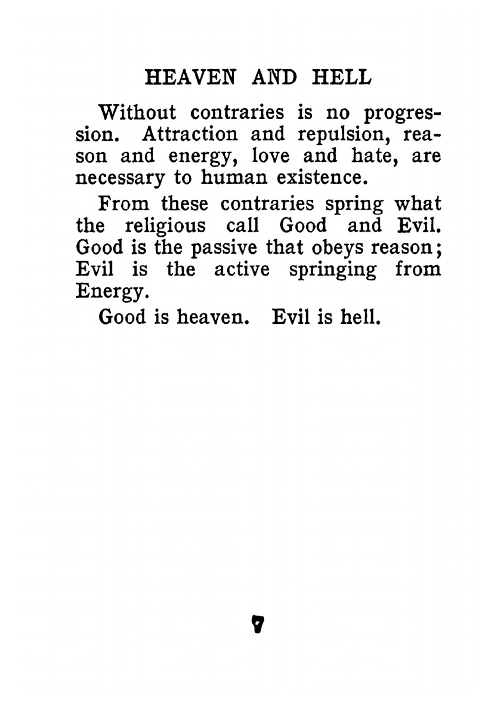 The marriage of heaven and hell | W. Blake