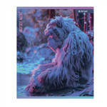 Тетрадь 48л., А5, клетка, Alingar "Big foot, Neon", скрепка, мелованный картон (стандарт), блок офсет, 4 дизайна в пленке т/у