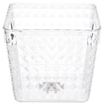 Корзина - органайзер для хранения «СКРЭДДИ», прозрачная, 15.3*15.3*13.5см (пластик АВС)