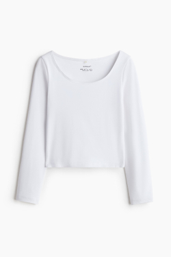 H&M Спортивный топ SoftMove™, белый