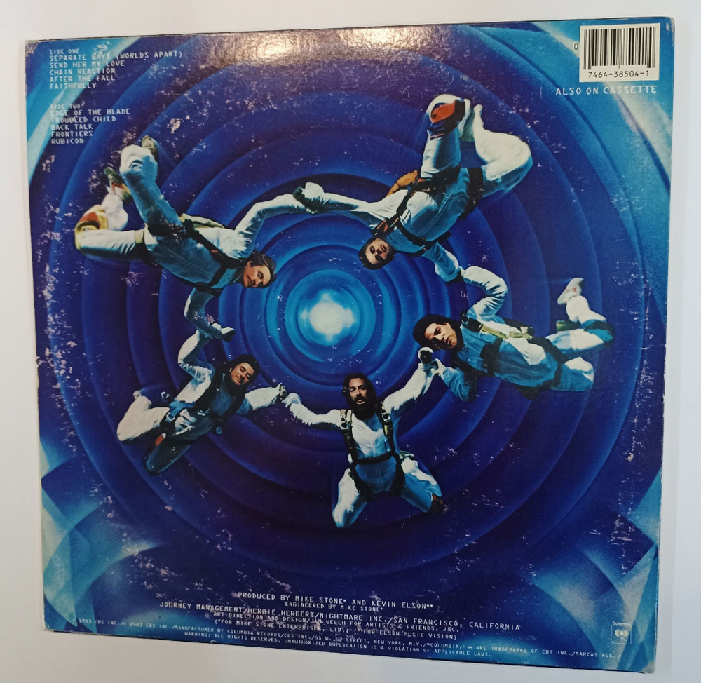 Винтажная виниловая пластинка LP Journey Frontiers (USA 1983)