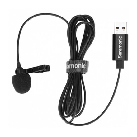 Микрофон петличный Saramonic SR-ULM10L для компьютера с кабелем 6 м, разъем USB