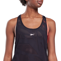Женский топ теннисный Reebok Perforated Tank Top W - черный