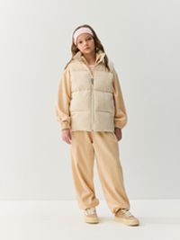 Джоггеры оверсайз велюровые "Беж" 7+