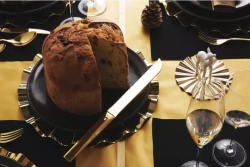 Sambonet - Нож Living PVD 32см для торта Panettone Gold / артикул   52750G34  / GTIN 8014808090059