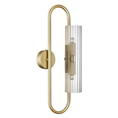 6560/2W SUSPENTIONI LN25 239 золотой/прозрачный/металл/стекло Бра G9 2*20W 220V TORONTO