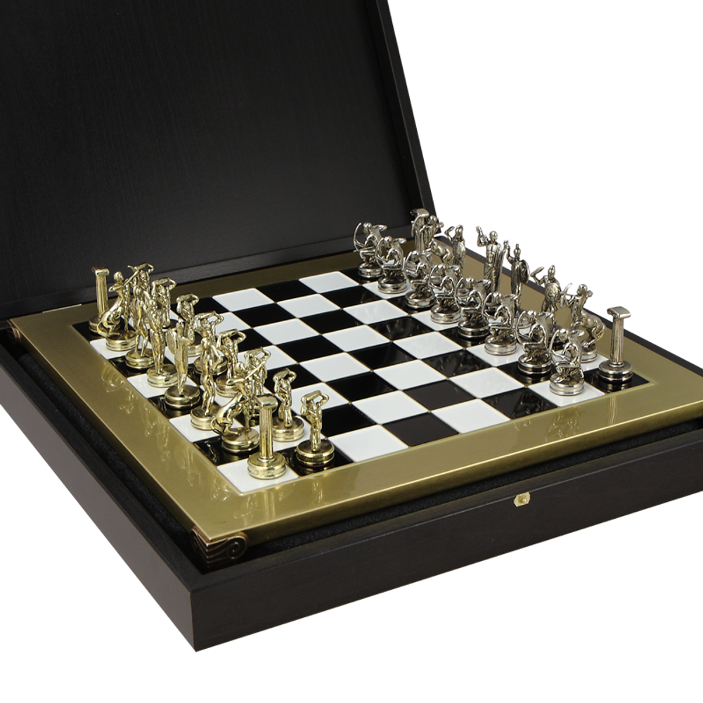 Manopoulos Шахматы сувенирные "Битва Титанов" бронзовые