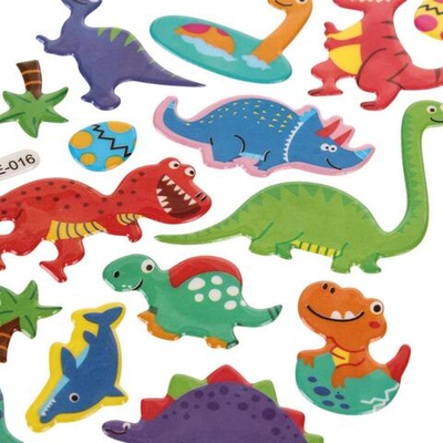 Наклейки выпуклые "Динозавры" 20*10см.