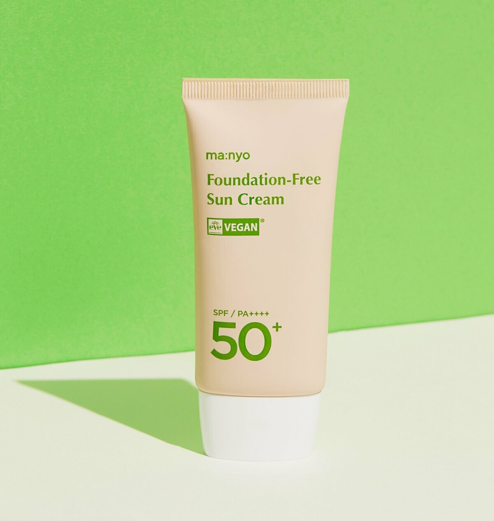 Оригинальный Тонирующий солнцезащитный крем Manyo Foundanation-Free Sun Cream SPF 50+ PA++++