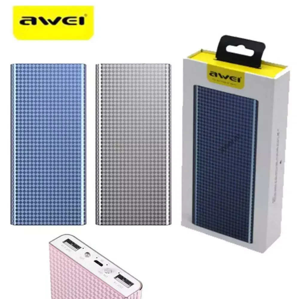 Портативный аккумулятор 16000 mAh P89K Awei Silver