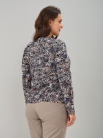 Блузка БЛкл-079/черный-бежабстракция