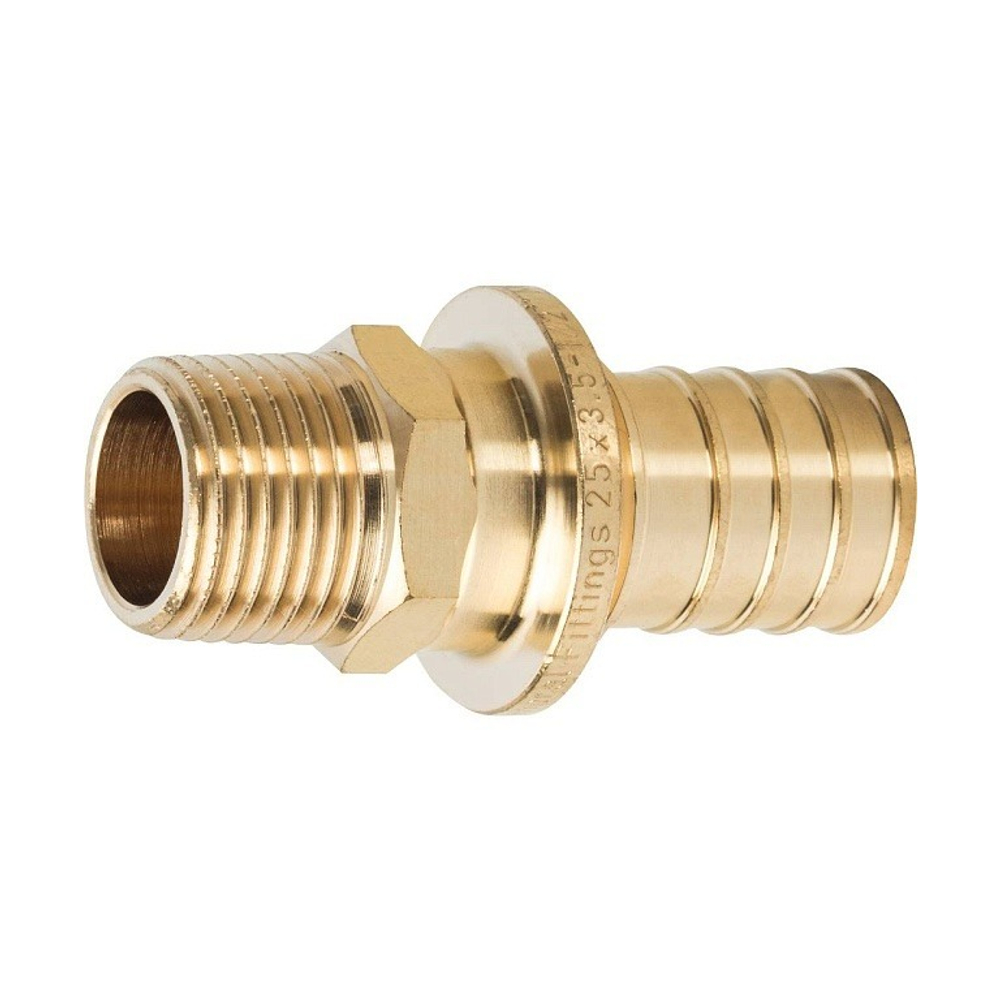 Переход на наружную резьбу STOUT - 25 x 1/2" (для труб из сшитого полиэтилена)